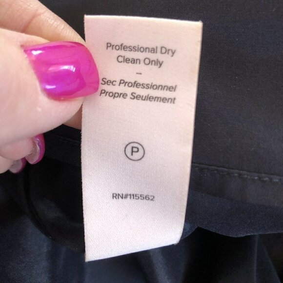 Cinq A Sept Woman's Sz 0  Dark Blue Jeanette Tied Asymmetrical Mini Dress - Picture 7 of 9